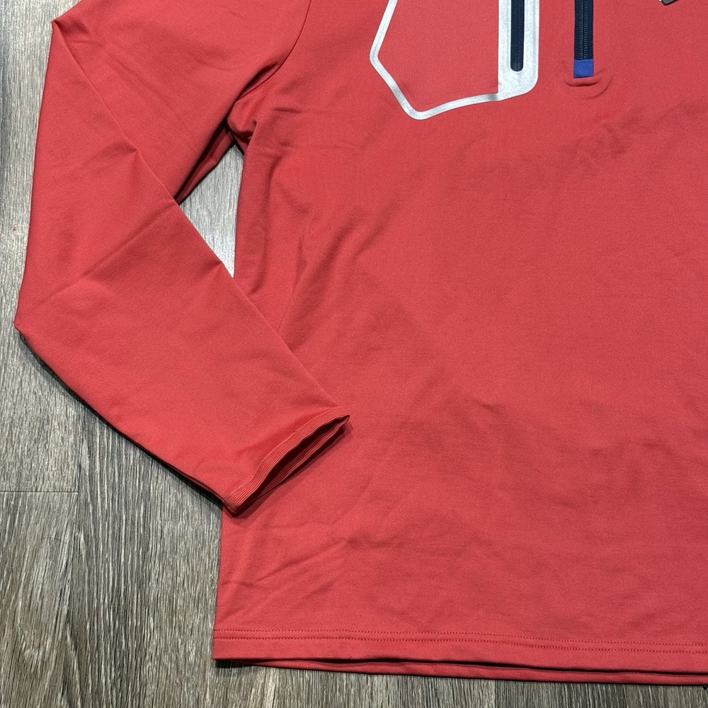 RLX Ralph Lauren Golf 1/4 Zip Pullover Red Wicking Men's Size Large - Picture 3 of 6